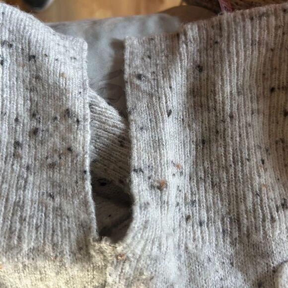 Women's Madewell Cardigan Sweater XS White Black wool blend - Picture 11 of 13